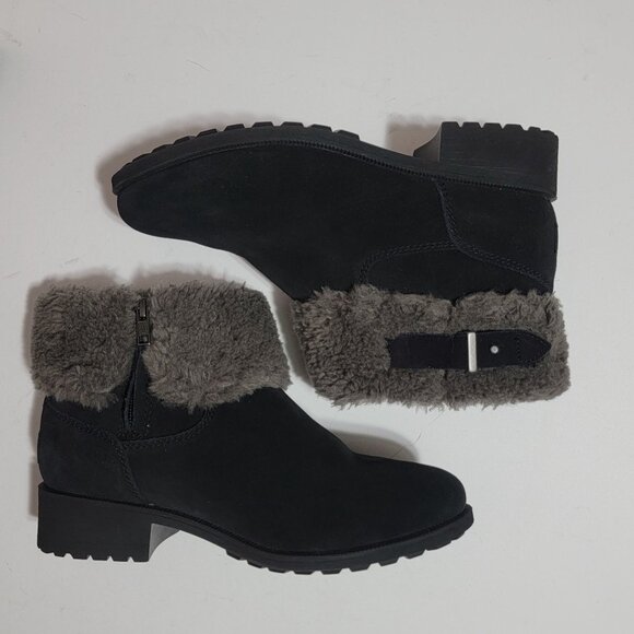 UGG Bodie Cuff Boots Womens 9.5 Fur Shearling Winter Cozy Outdoors Boho Warm - Picture 3 of 9
